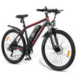 26Inch Power Assist Electric Bicycle with Headlight Dual Disc Brakes Suspension Front Fork