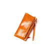 Oil Wax Leather Wallet, Multi-function Clutch Bags